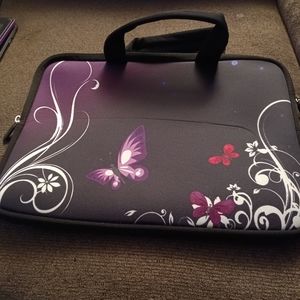 Purple butterfly Icolor Laptop Computer Bag